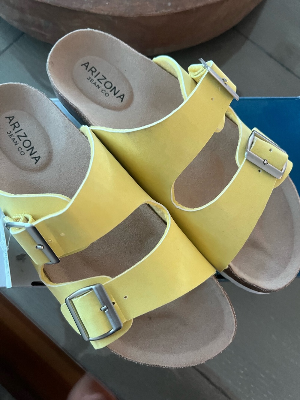 Arizona yellow Birkenstock Style Sandals